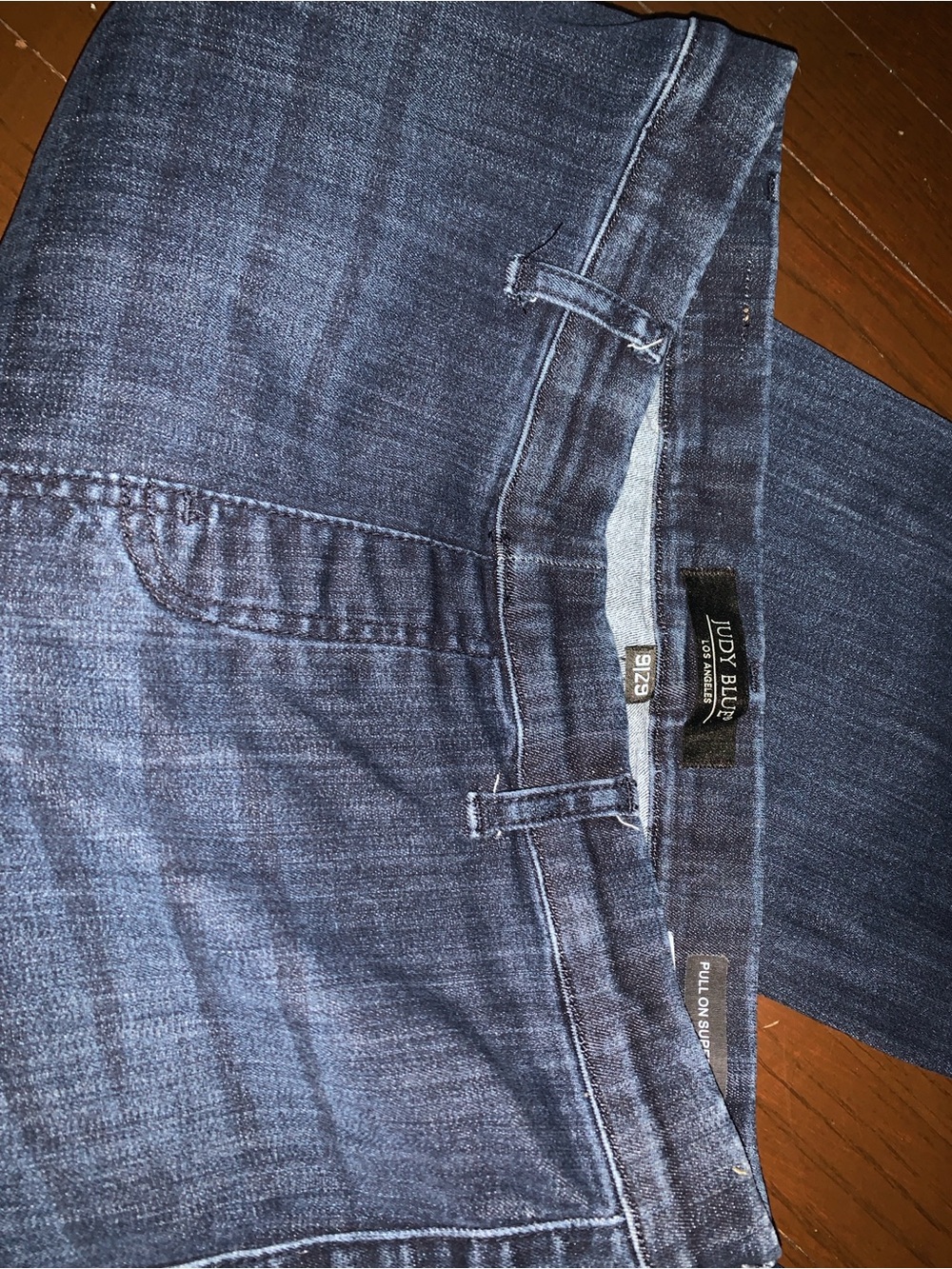 Judy Blue Womens Dark Blue Pull-On Jeans SUPER FLARE!! 9/29 - Picture 3 of 5